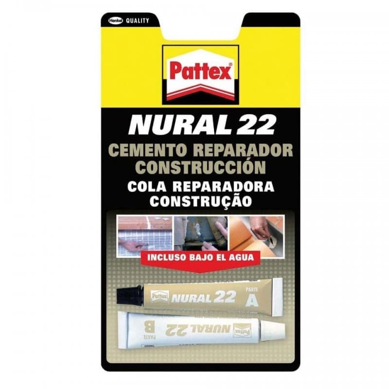 Pattex Nural 22, 22ml (2 tubos de 11ml, bicomponente) — imagen de producto publicada por arcashop.es