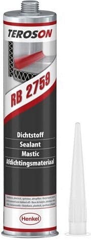 Teroson RB 2759 / Terostat 2759 (mastic sellador de caucho butílico) — cartucho 310ml — imagen de producto publicada por adhesivemarket.es